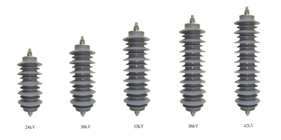 Antipollution Housed lightning arrester without Gaps Nominal Discharge Current 10KA
