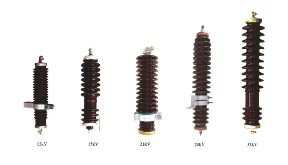 Porcelain Housed lightning arrester with Gaps Nominal Discharge Current 10KA