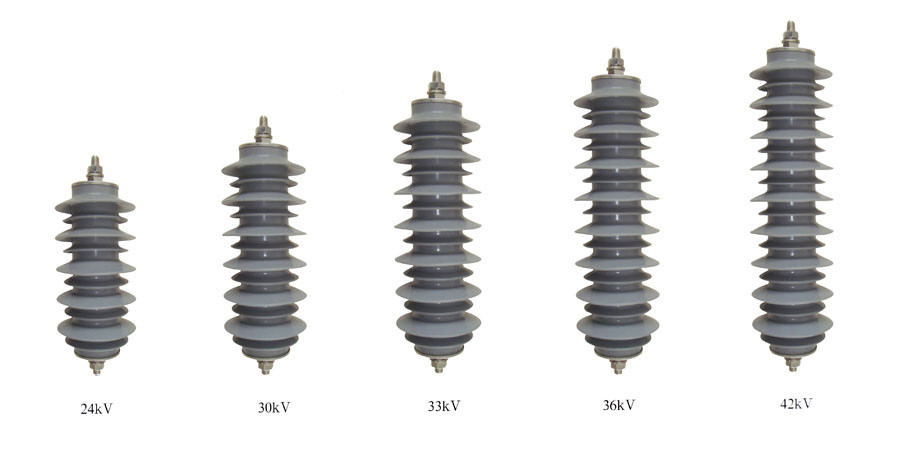 Antipollution Housed lightning arrester without Gaps Nominal Discharge Current 10KA